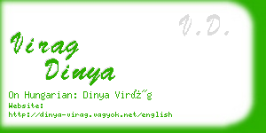 virag dinya business card